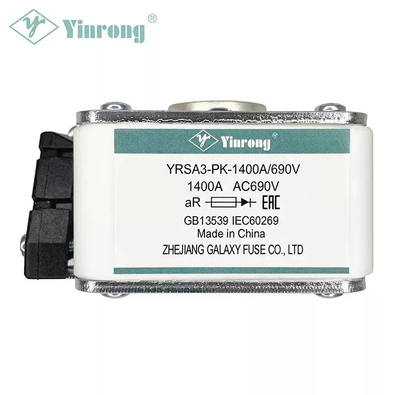 690VAC 1400A Квадратно тело Ултра брз осигурувач